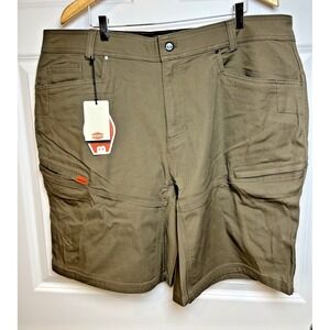 Brunt Martin Work Shorts 42 Brown NWT Cotton Nylon Durable Breathable Stretch